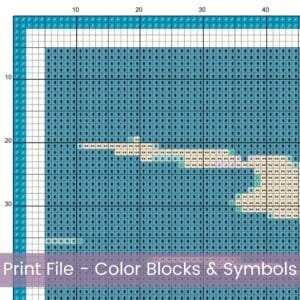 Amalfi Italy Travel Poster Cross Stitch Pattern, Retro Travel Poster, Vintage Poster Cross Stitch PDF Chart, Instant Download, Full Coverage