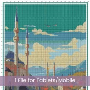 Adana Türkiye Travel Poster Pattern