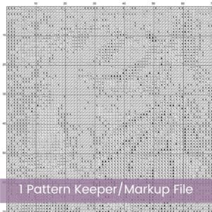 William Morris Tapestry-Inspired Vintage Blue Flower Nature Cross Stitch Pattern, Decorative Arts & Crafts Embroidery Decor, Full Coverage