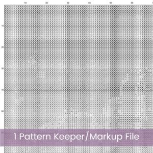 Abstract Poppy Cross Stitch Pattern