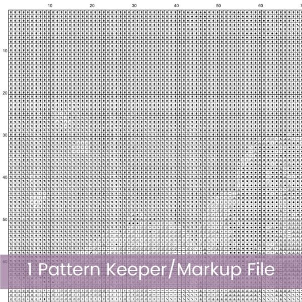 Abstract Poppy Cross Stitch Pattern