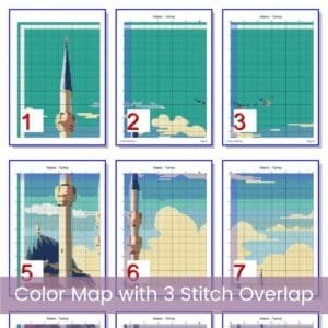 Adana Türkiye Travel Poster Pattern