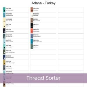 Adana Türkiye Travel Poster Pattern