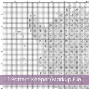 Alpaca Tangled in Yarn Cross Stitch Pattern, Baby Animal Stitch Pattern, Yarn Lover Decor, Knitters Yarn Art, Handmade Crafter Gift, PDF