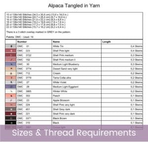 Alpaca Tangled in Yarn Cross Stitch Pattern, Baby Animal Stitch Pattern, Yarn Lover Decor, Knitters Yarn Art, Handmade Crafter Gift, PDF