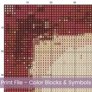 Chili Cross Stitch Pattern, Handmade Rustic Farmhouse Kitchen Embroidery Art Sign, Spicy Food Decor, Tex-Mex Decor, Country Home Stitching