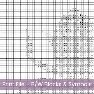 Peony Flowers Counted Cross Stitch PDF Pattern, Large Pink Peony Flowers Cross Stitch Pattern, Flowers PDF Pattern, Instant Download